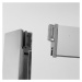 MEREO Sprchové dveře, LIMA, dvoudílné, zasunovací, 100x190 cm, chrom ALU, sklo Point CK80402K