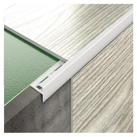 Schodová lišta pro LVT CL panely 5mm 1,35m stříbrná BAUMAX