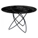 KARE Design Stůl Molekular Black Marble Glass Ø120cm