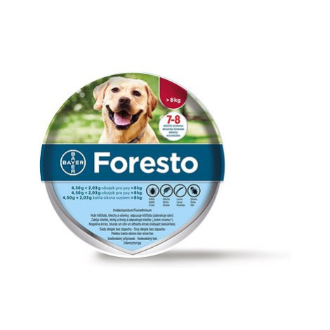 Foresto 4,50 g + 2,03 g obojek pro psy > 8 kg/70 cm
