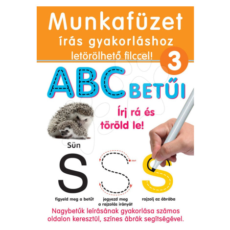 Naučná hra tabule Piš a smaž Dohány sešit 3 oranžová – Učíme se psát velkou ABC pomocí obrázků DOHÁNY