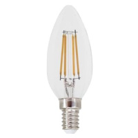 LED Filament Candle žárovka čirá C35 5W/230V/E14/4000K/690Lm/360°/Dim