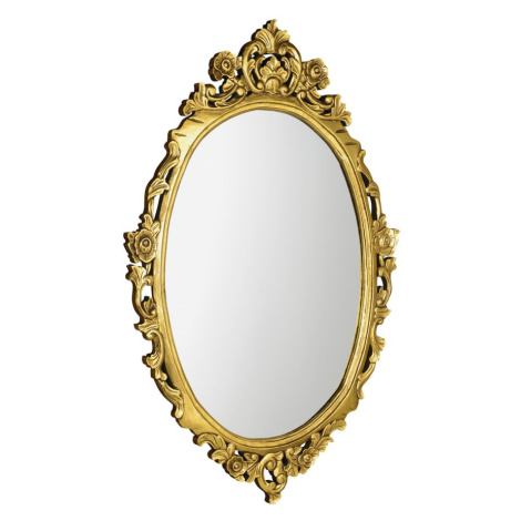 DESNA oválné zrcadlo v rámu, 80x100cm, zlatá IN352 Sapho
