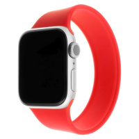 FIXED provlékací silikonový řemínek Apple Watch 42/44/45mm XS červený