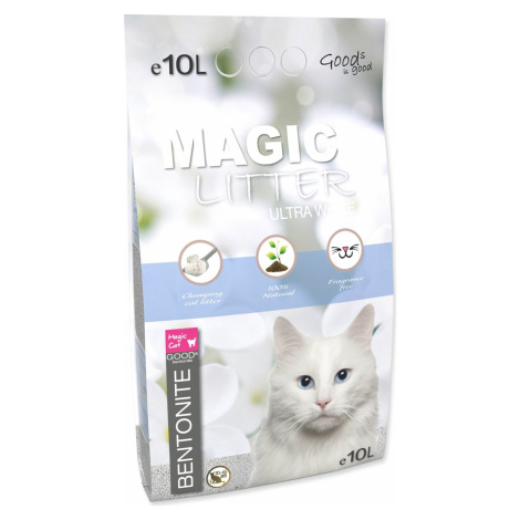 Podestýlka Magic Litter Bentonite Ultra White 10L MAGIC CAT