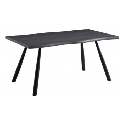Jídelní stůl Alfred 160x90 cm, tmavě šedý dub Asko