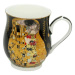 Home Elements Porcelánový hrnek 350 ml, Klimt Polibek černý