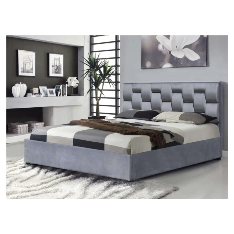 Halmar Manželská postel ANNABEL 160x200 cm - šedá