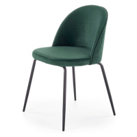 Jídelní židle SCK-314 tmavě zelená/černá