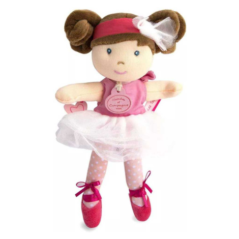 Doudou Jolijou Paris Doudou Jolijou Panenka mini baletka "Les Tutus" 23 cm světle růžové šaty
