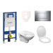 Cenově zvýhodněný závěsný WC set Geberit do lehkých stěn / předstěnová montáž+ WC S-Line S-line 