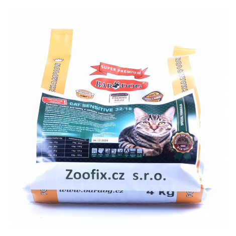 Bardog Cat Sensitive 32/18 balení: 4 kg