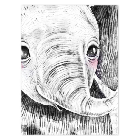 Obraz do dětského pokoje - Dekorace se slonem INSPIO