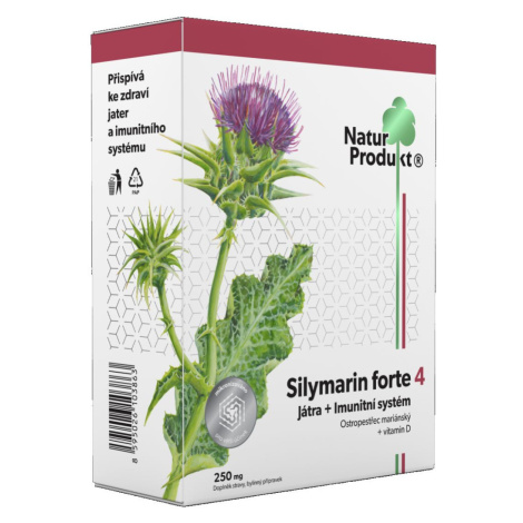 Naturprodukt Silymarin forte 4 Játra + Imunitní systém 40 tablet