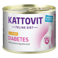 Kattovit Feline Diet Diabetes, Kuře 12 × 185 g