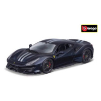 Bburago 1:24 Ferrari  TOP 488 Pista Blue/silver stripe