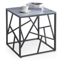 HALMAR Odkládací stolek UNIVERSE 2 55 cm šedý/černý