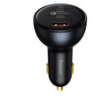 Baseus Qualcomm Quick Charge 5 Technology rychlo nabíječka do auta 1x USB-A, 2x Type-C 160W šedá