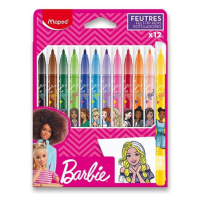 Dětské fixy Maped Barbie 12 barev Maped