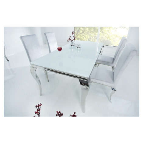 Estila Luxusní jídelní stůl Modern Barock 180 cm bílý