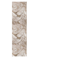 Béžový běhoun Flair Rugs Marbled, 60 x 230 cm