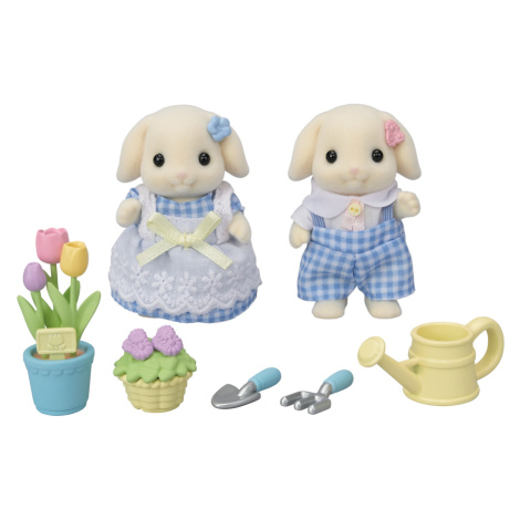 Sylvanian families 5736 květinový set a sourozenci flora králíků