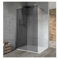Gelco VARIO CHROME jednodílná sprchová zástěna k instalaci ke stěně, kouřové sklo, 900 mm