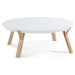 Bílý konferenční stolek Kave Home Solid, Ø 90 cm