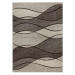 Dywany Lusczow Kusový koberec FEEL Waves tmavě béžový