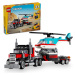 Lego® creator 31146 náklaďák s plochou korbou a helikoptéra