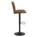 Dkton Designová barová židle Nerine světle hnědá a černá