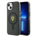 Kryt Ferrari iPhone 14 6,1" black hardcase Translucent Magsafe (FEHMP14SURKK)