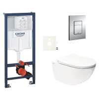 Závěsný wc set do lehkých stěn / předstěnová montáž Swiss Aqua Technologies Infinitio SIKOGRSIN1