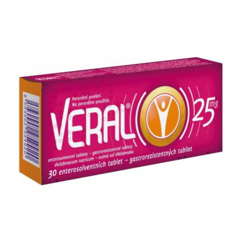 Veral 25mg tbl.ent.30