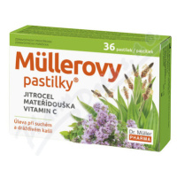 Müllerovy pastilky s jitrocelem a mateříd.36ks ZP