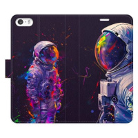 iSaprio Flip pouzdro Neon Astronaut 02 pro iPhone 5/5S/SE