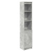 vidaXL Highboard Concrete Grey 37,5x35x180 cm Dřevěná konstrukce