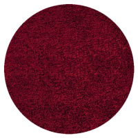 Ayyildiz koberce Kusový koberec Dream Shaggy 4000 Red Kruh Rozměry koberců: 80x80 (průměr) kruh