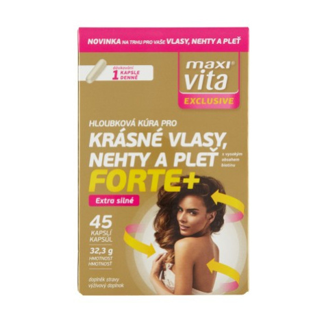 Maxi Vita Exclusive Hloubková kůra pro krásné vlasy, nehty a pleť Forte+ 45 kapslí 32,3g