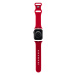 Řemínek Hello Kitty Liquid Silicone Kitty Head Logo pro Apple Watch 38/40mm, red