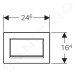 Geberit 115.893.KJ.1 - Ovládací tlačítko splachování, bílá/chrom