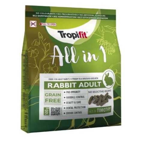 Tropifit ALL IN 1 Rabbit Adult 500g krmivo pro králíky