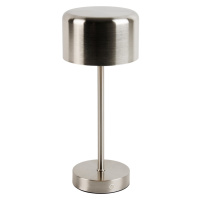 Moderne tafellamp staal oplaadbaar - Poppie