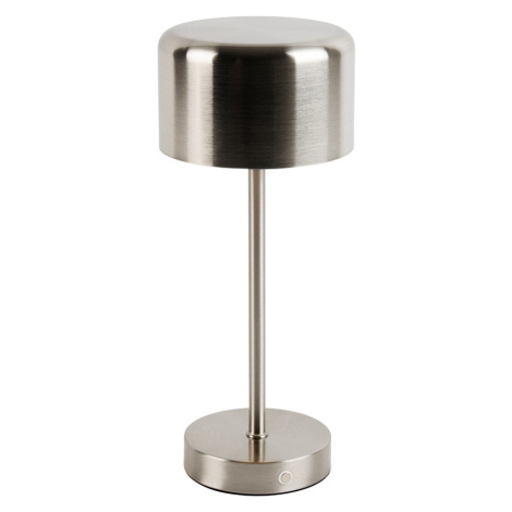 Moderne tafellamp staal oplaadbaar - Poppie TRIO