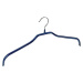Sada 4 modrých protiskluzových ramínek na oblečení a držáků Wenko Hanger Slim
