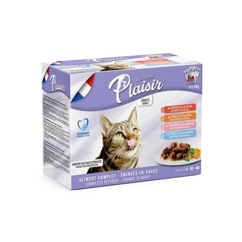 Plaisir Cat kapsičky mix multipack 12 × 100 g