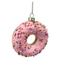 Skleněná vánoční ozdoba TORO 11cm donut