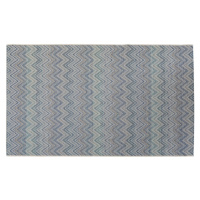 KARE Design Venkovní koberec Zigzag modrý 230x330cm