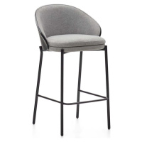 Černo-šedé barové židle v sadě 2 ks (výška sedáku 65 cm) Eamy – Kave Home