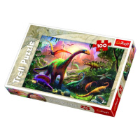 Trefl Puzzle Svět dinosaurů / 100 dílků